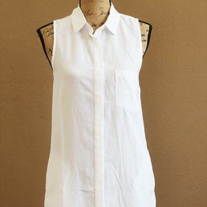 NEW! Thread and Supply White Button Down Tank, Blouse